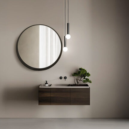 Mid Century French Style Mirror -  OA-6276- BL