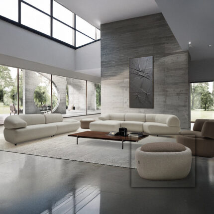 MOLLIS BIG POUF BER-POUF-BIG/Beige