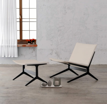 Vortex Lounge chair with Ottoman  BC719-1