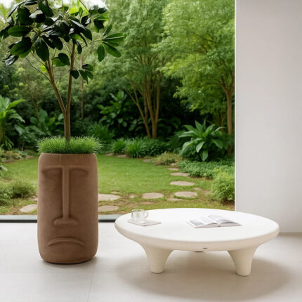 Indoor/Outdoor Beige  Coffee Table - XK-0003