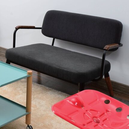 Mid Century 2 Seater Love Chair Sf-085R-Bw