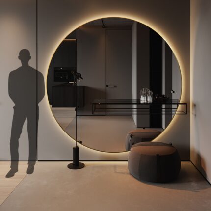 Golden Mirror SS Frame+LED  OA-9356