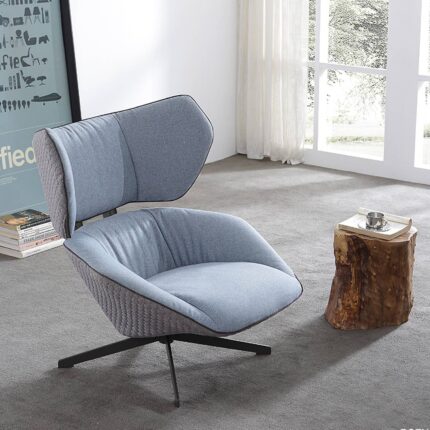 Monaco Swivel Lounge Chair LC016 2049 BLUE