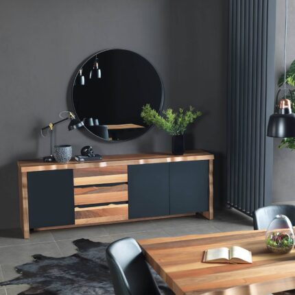 Natura Sideboard +Mirror Nat006