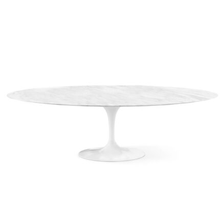 Bevel Natural Marble Oval Dining Table 160 Cm Bp8077-160