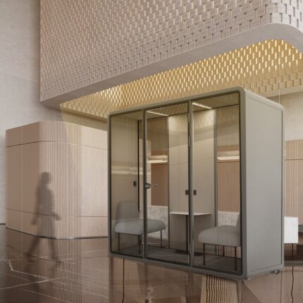 Multifunction Soundproof Office Booth Double DELUX-SL