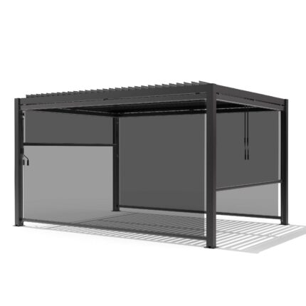 Outdoor Pergola And Screen With Led Light 300X400 M8610L-3X4