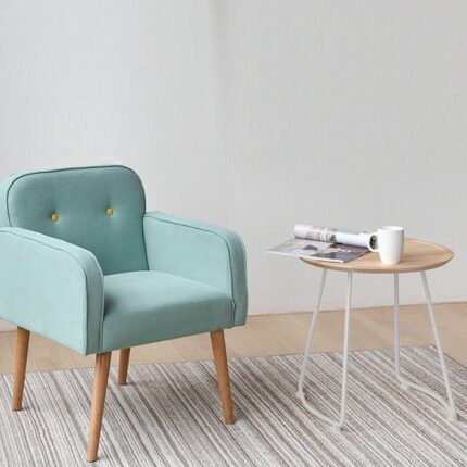 Steel & Solid Wood  Side Table   Gt-230C